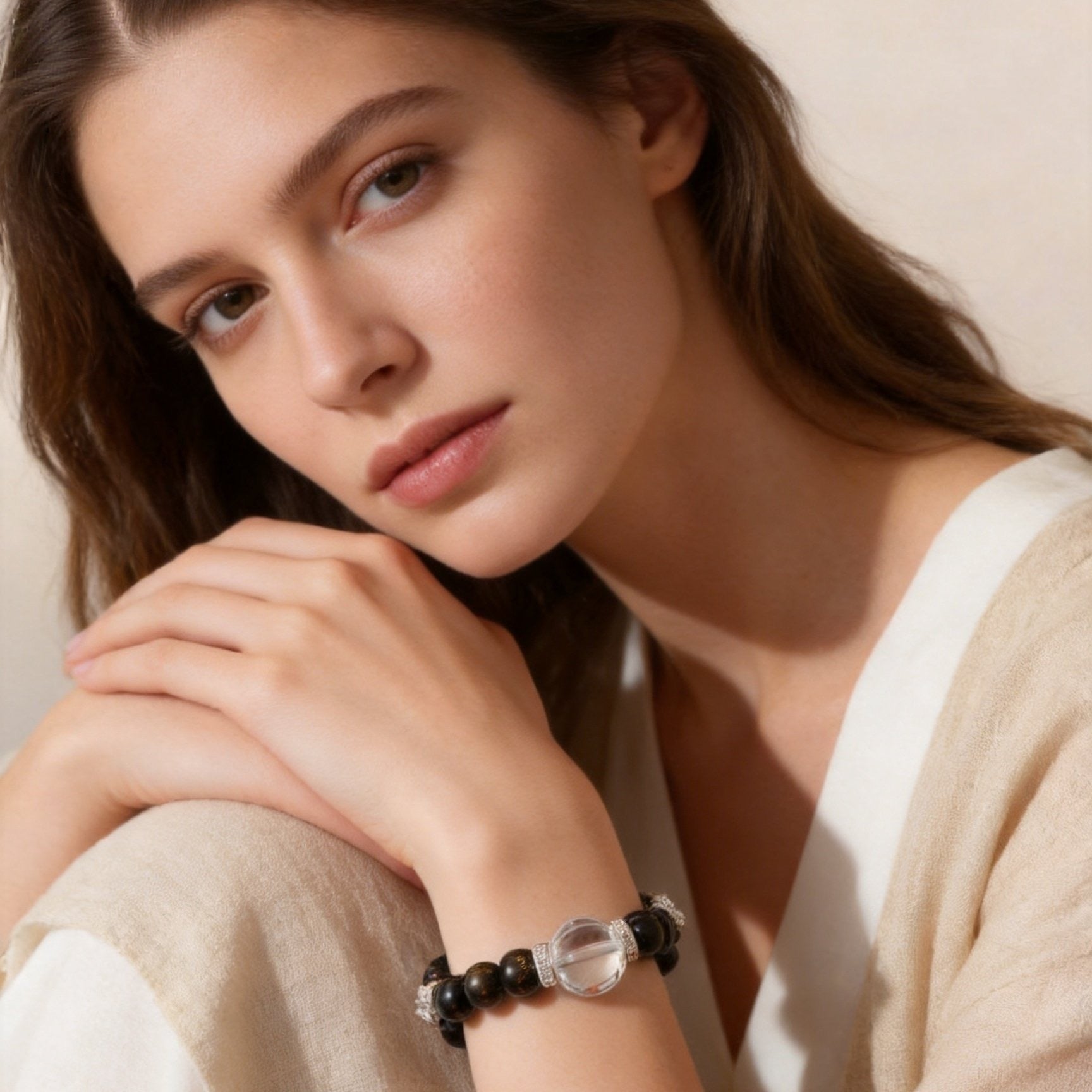 MULYN Golden Sheen Obsidian Bracelet