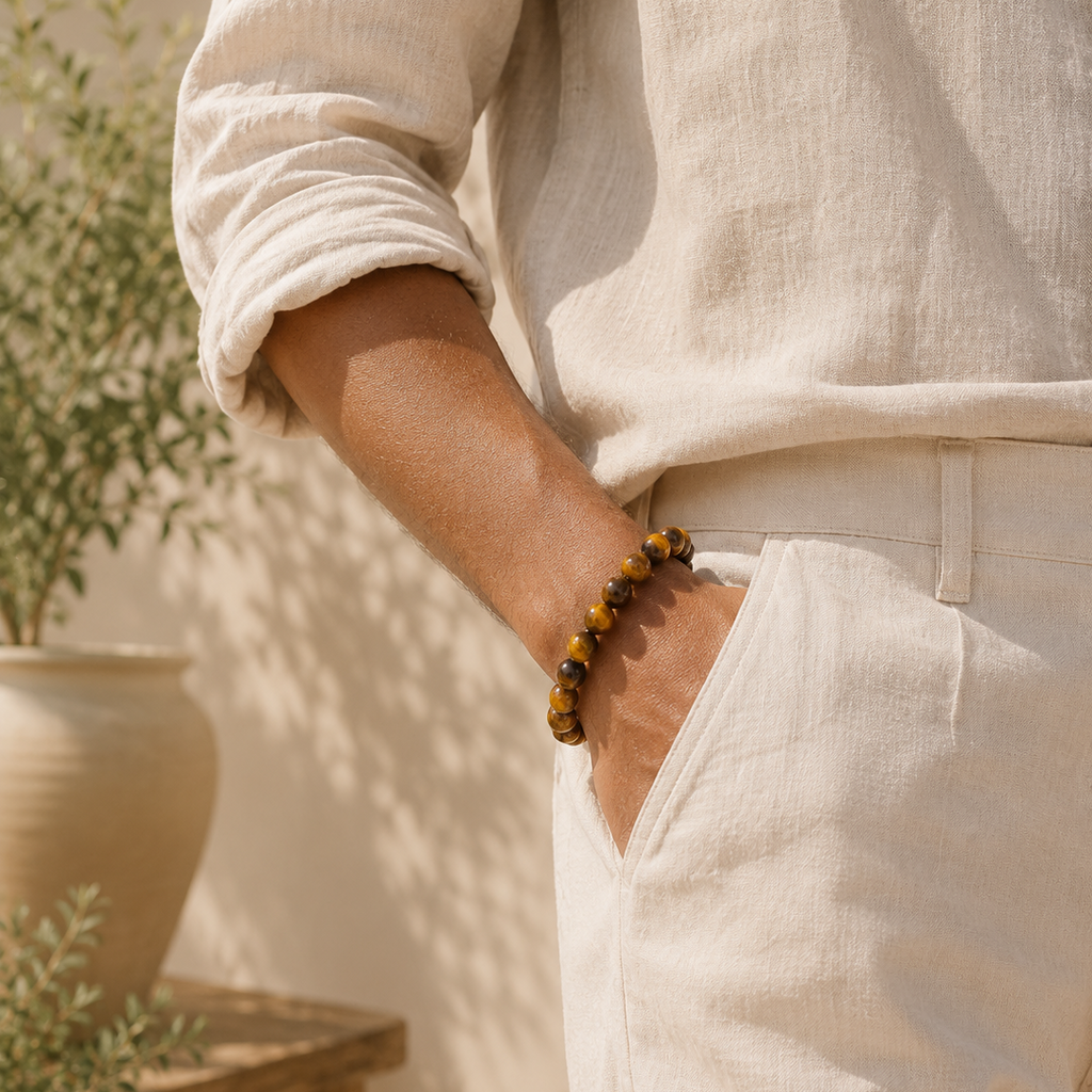 MULYN Grounding Tiger Eye Bracelet