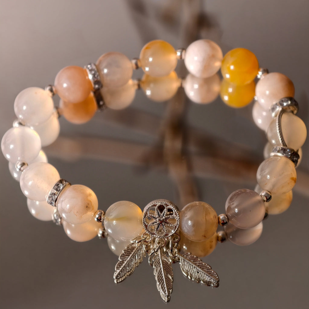MULYN Sakura Agate Bracelet