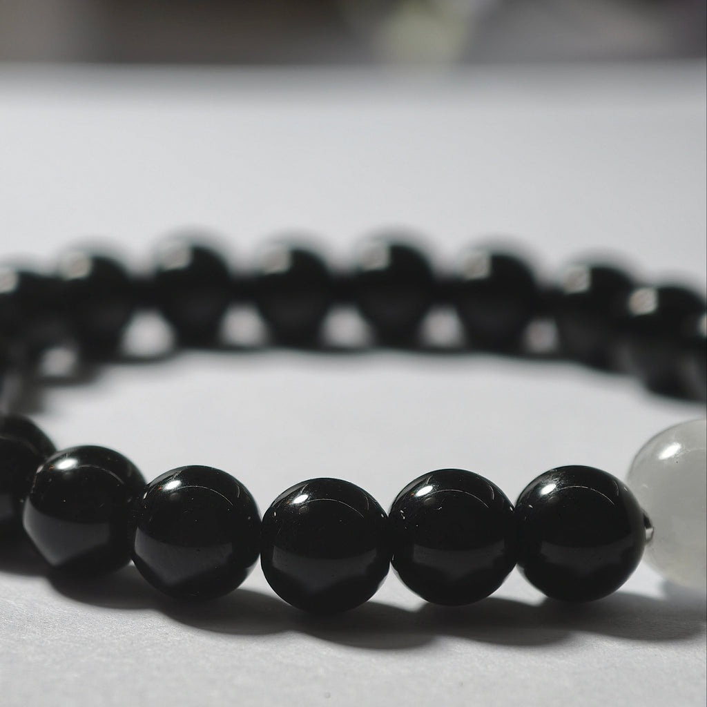 MULYN Selenite & Obsidian Bracelet