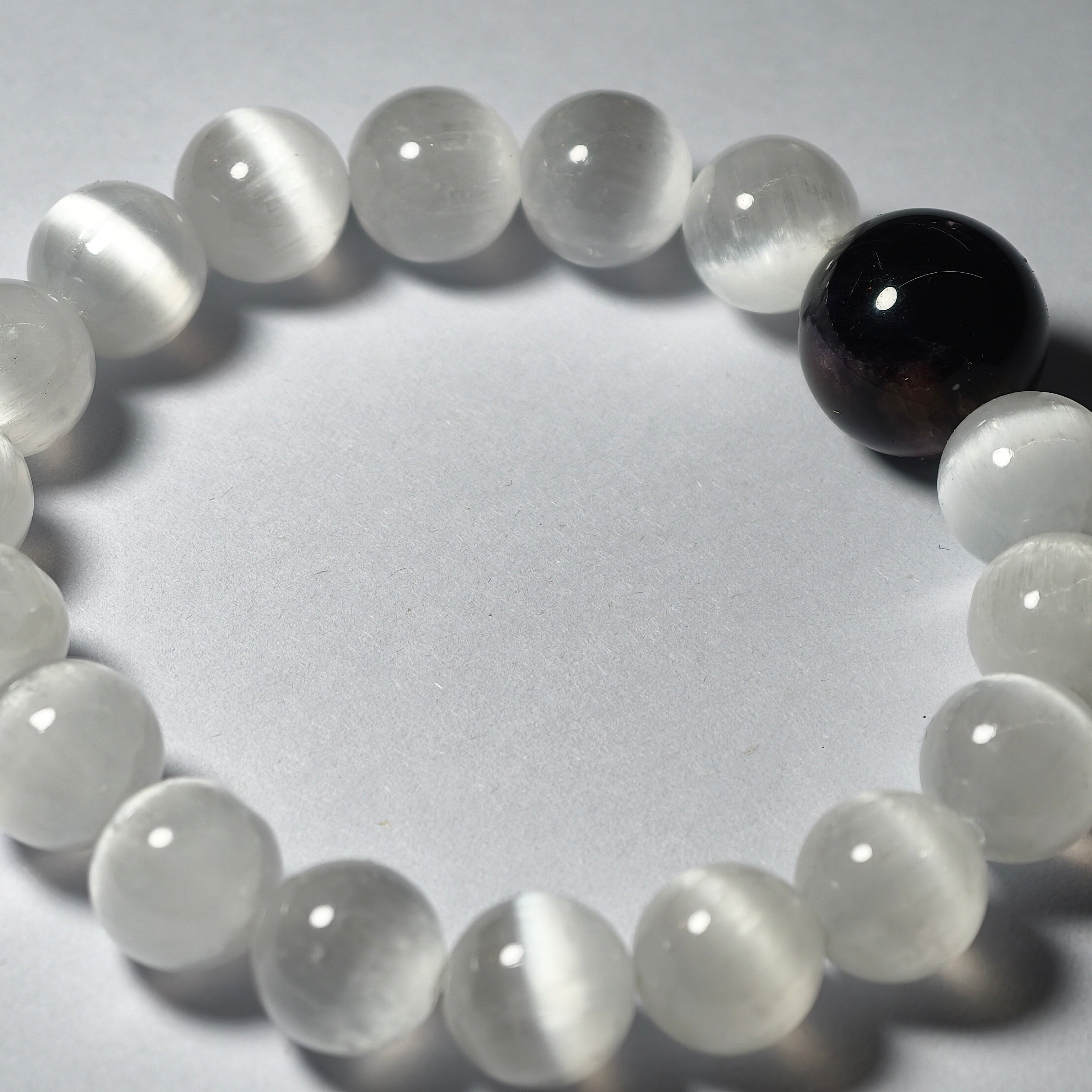 MULYN Selenite & Amethyst Bracelet