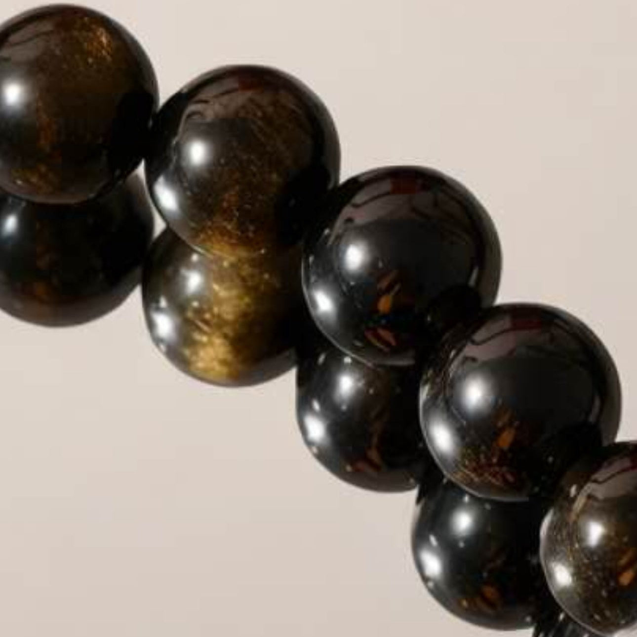 MULYN Golden Sheen Obsidian Bracelet