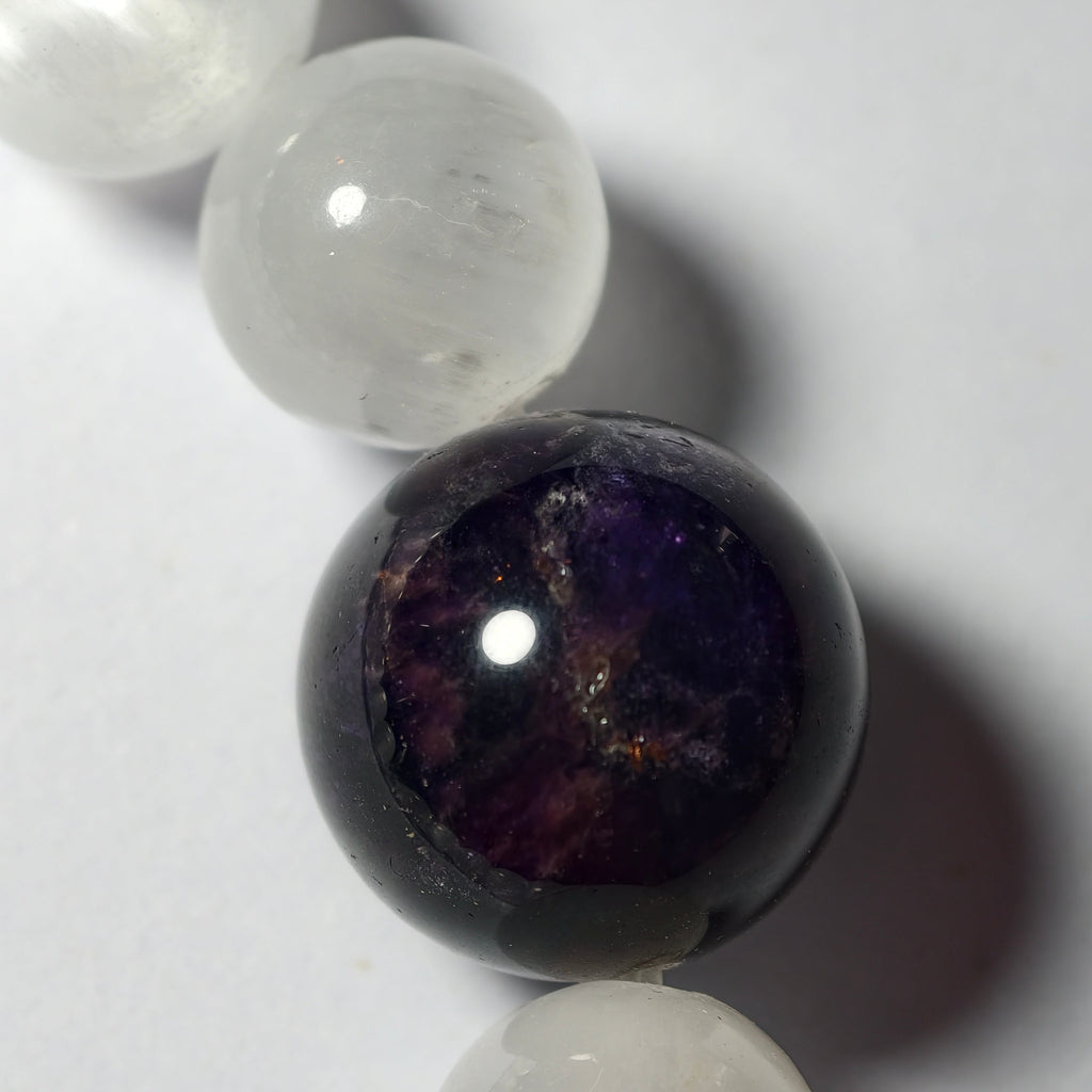 MULYN Selenite & Amethyst Bracelet