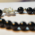 MULYN Black Obsidian Lotus Bracelet