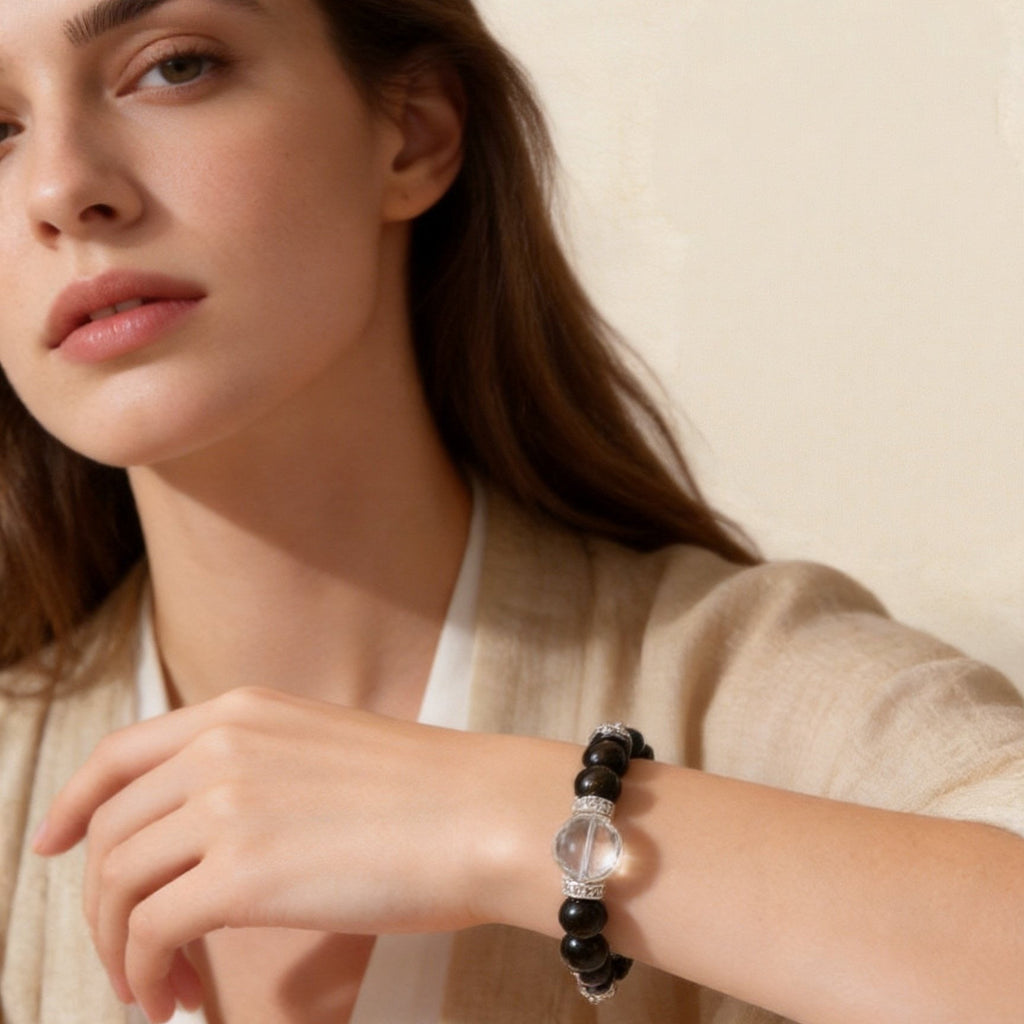 MULYN Golden Sheen Obsidian Bracelet
