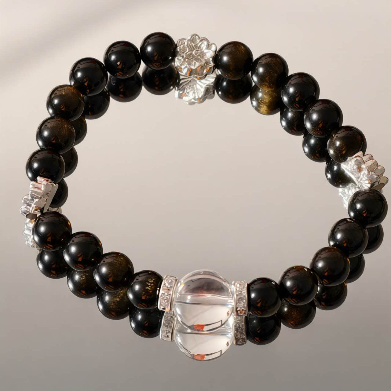 MULYN Golden Sheen Obsidian Bracelet